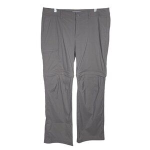 Gander Mountain Guide Series Convertible Cargo Pants Size 12 Gray Nylon Stretch